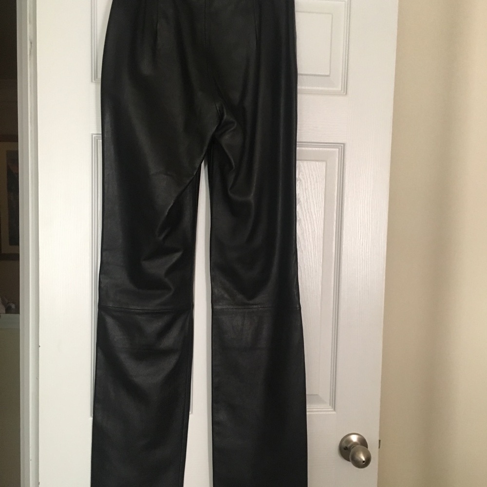 Black leather pants